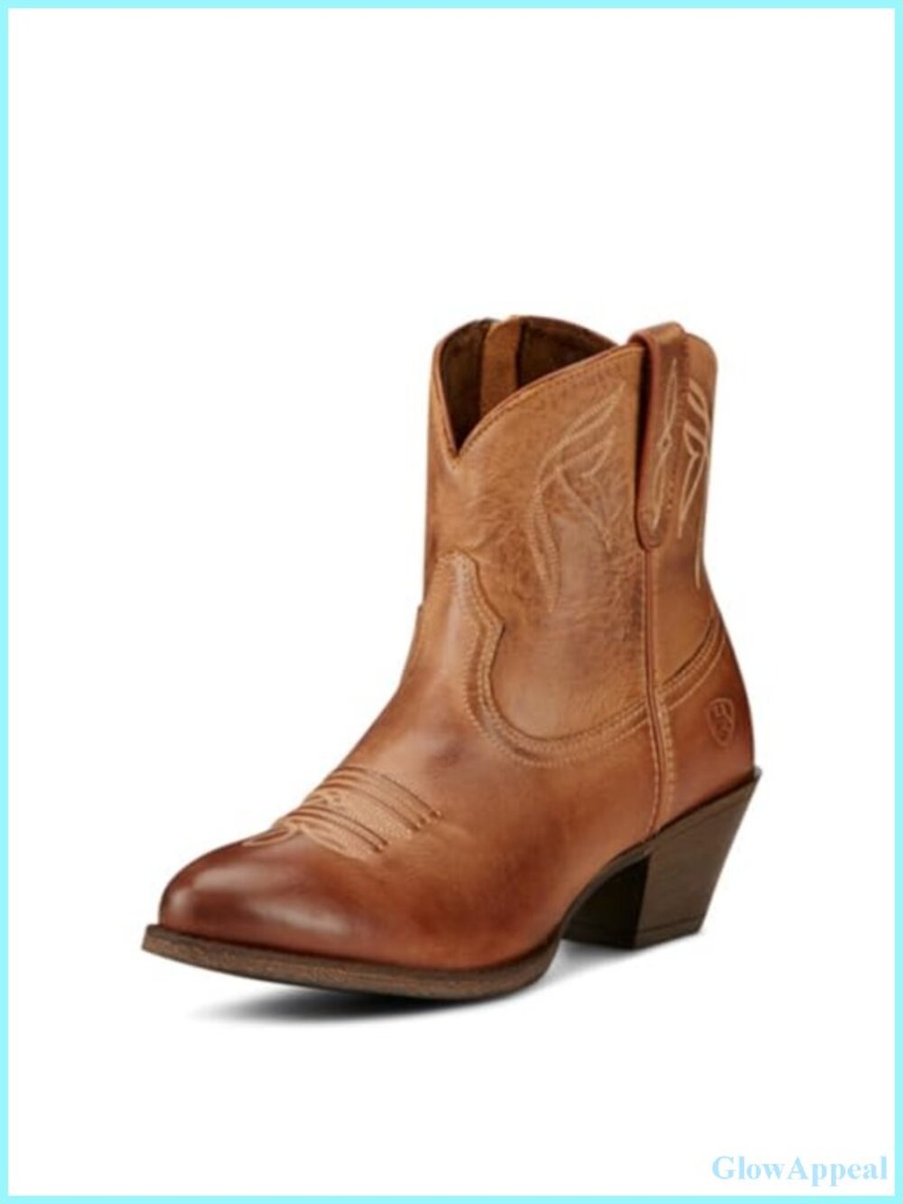 ARIAT Darlin Leather Western Work Boots Round Toe Calf High